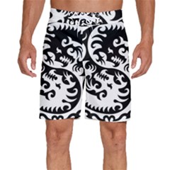 Ying Yang Tattoo Men s Beach Shorts by Ket1n9