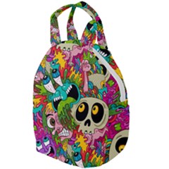 Crazy Illustrations & Funky Monster Pattern Travel Backpack by Ket1n9