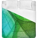 Sunlight Filtering Through Transparent Leaves Green Blue Duvet Cover (King Size) View1