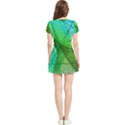 Sunlight Filtering Through Transparent Leaves Green Blue Women s Sports Skirt View2