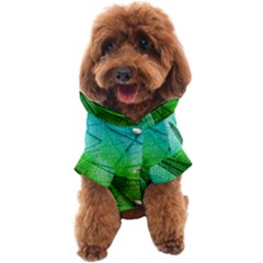 Sunlight Filtering Through Transparent Leaves Green Blue Dog Coat by Ket1n9