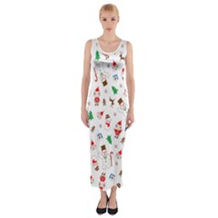 Christmas Fitted Maxi Dress