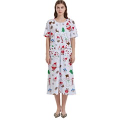 Christmas Women s Cotton Short Sleeve Night Gown