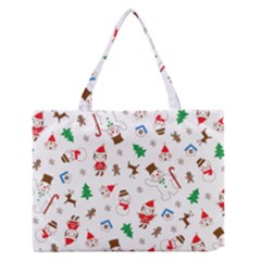 Christmas Zipper Medium Tote Bag