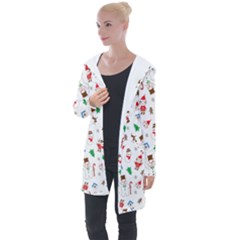 Christmas Longline Hooded Cardigan