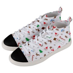 Christmas Men s Mid-top Canvas Sneakers