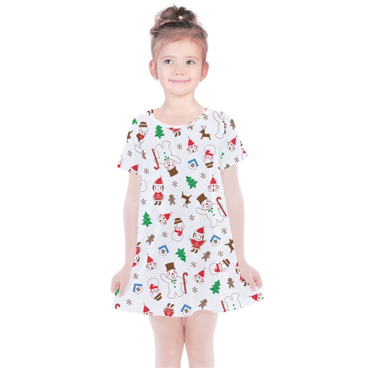 Christmas Kids  Simple Cotton Dress