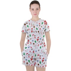 Christmas Women s T-shirt And Shorts Set