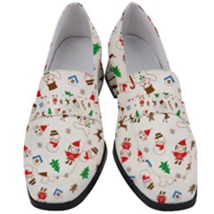 Christmas Women s Chunky Heel Loafers