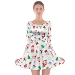 Christmas Long Sleeve Skater Dress