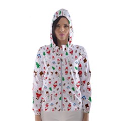 Christmas Women s Hooded Windbreaker