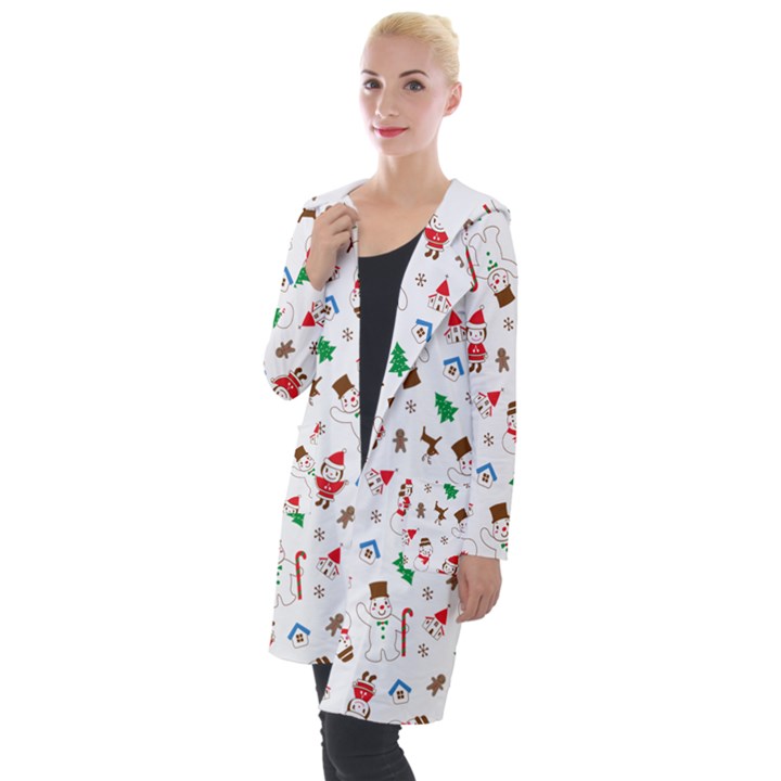 Christmas Hooded Pocket Cardigan