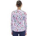 Christmas V-Neck Long Sleeve Top View2