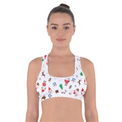 Christmas Cross Back Sports Bra by saad11