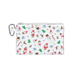 Christmas Canvas Cosmetic Bag (small) by saad11