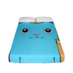 Cat Animals Cartoon Pattern Fitted Sheet (full/ Double Size)