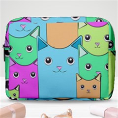 Cat Animals Cartoon Pattern Make Up Pouch (large)