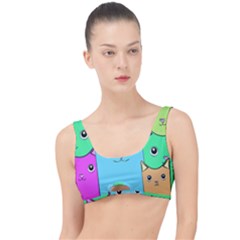 Cat Animals Cartoon Pattern The Little Details Bikini Top by Cendanart