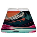 Mountain Landscape Sky Fuji Nature Fitted Sheet (King Size) View1