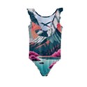 Mountain Landscape Sky Fuji Nature Kids  Frill Swimsuit View2