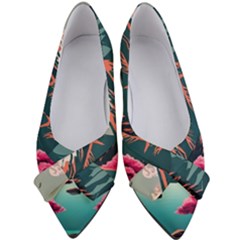 Mountain Landscape Sky Fuji Nature Women s Bow Heels by Cendanart