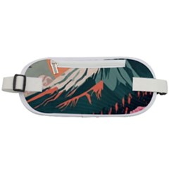 Mountain Landscape Sky Fuji Nature Rounded Waist Pouch by Cendanart