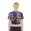 Vintage Cassette Music Old Record Retro Tape Cotton Crop Top View2