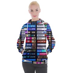 Vintage Cassette Music Old Record Retro Tape Women s Hooded Pullover