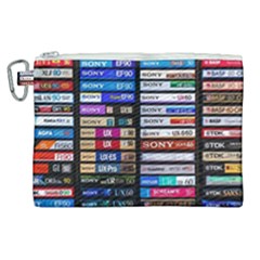 Vintage Cassette Music Old Record Retro Tape Canvas Cosmetic Bag (xl) by Cendanart