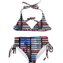 Vintage Cassette Music Old Record Retro Tape Kids  Classic Bikini Set