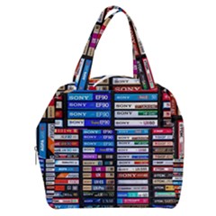 Vintage Cassette Music Old Record Retro Tape Boxy Hand Bag by Cendanart