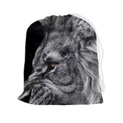 Angry Male Lion Roar Wild Animal Drawstring Pouch (2xl)