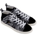 Angry Male Lion Roar Wild Animal Men s Mid-Top Canvas Sneakers View3