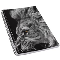 Angry Male Lion Roar Wild Animal 5 5  X 8 5  Notebook by Cendanart