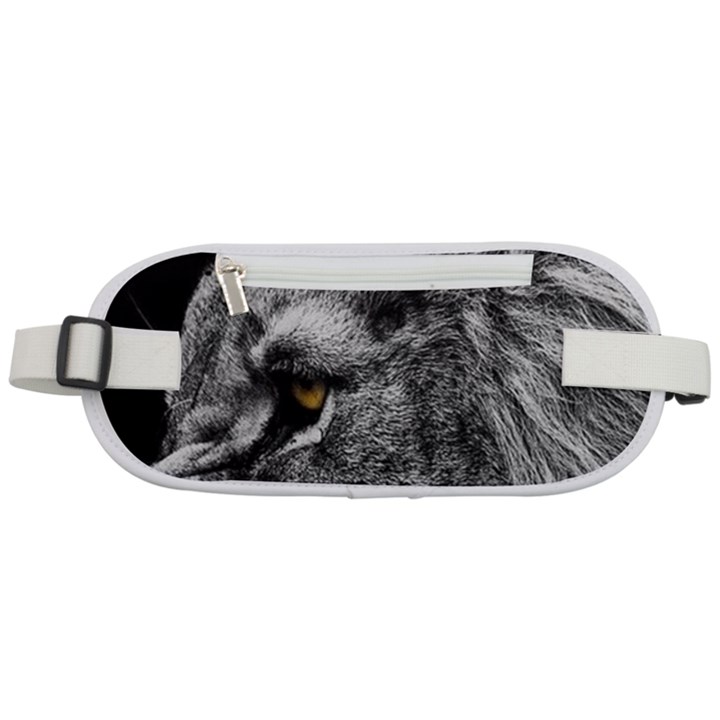 Angry Male Lion Roar Wild Animal Rounded Waist Pouch