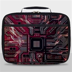 Chip Retro Technology Full Print Lunch Bag by Cendanart