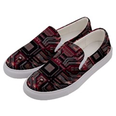 Chip Retro Technology Men s Canvas Slip Ons by Cendanart