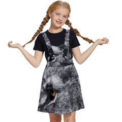 Angry Male Lion Roar Wild Animal Kids  Apron Dress by Cendanart