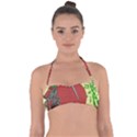 Meme Samurai Artwork Japaneses Tie Back Bikini Top View1