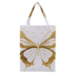 Simulated Gold Leaf Gilded Butterfly Classic Tote Bag by essentialimage