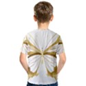 Simulated Gold Leaf Gilded Butterfly Kids  Sport Mesh T-Shirt View2