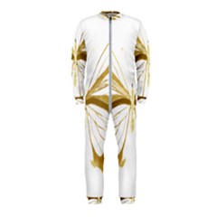 Simulated Gold Leaf Gilded Butterfly Onepiece Jumpsuit (kids)