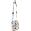 Simulated Gold Leaf Gilded Butterfly Shoulder Strap Belt Bag View1