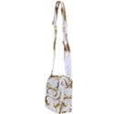 Simulated Gold Leaf Gilded Butterfly Shoulder Strap Belt Bag View2