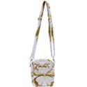 Simulated Gold Leaf Gilded Butterfly Shoulder Strap Belt Bag View3