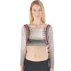 Baseball Long Sleeve Crop Top by Ket1n9