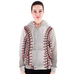 Baseball Women s Zipper Hoodie by Ket1n9