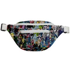 Vintage Horror Collage Pattern Fanny Pack by Ket1n9