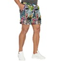 Vintage Horror Collage Pattern Men s Runner Shorts View2