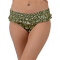 Aligator Skin Frill Bikini Bottoms View1